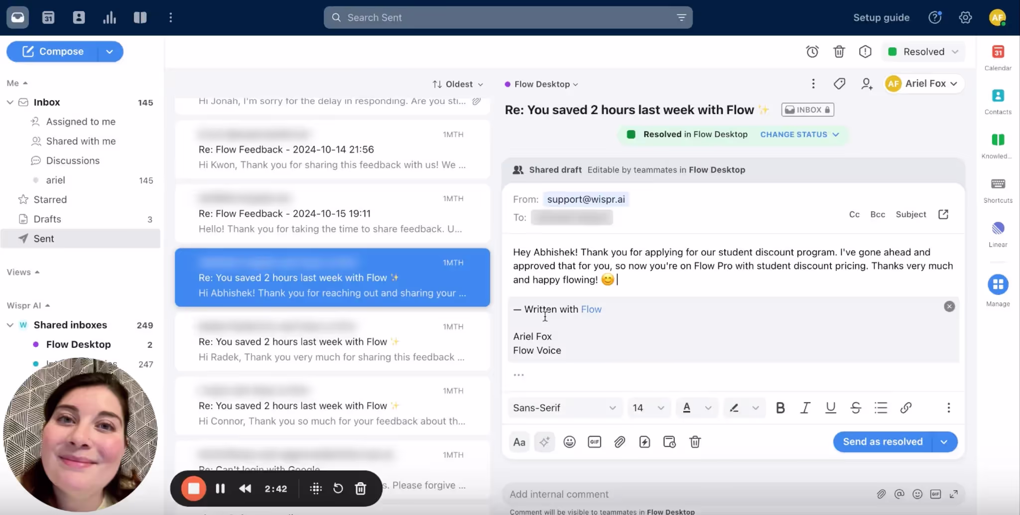 Breeze past customer refund emails with Grift
