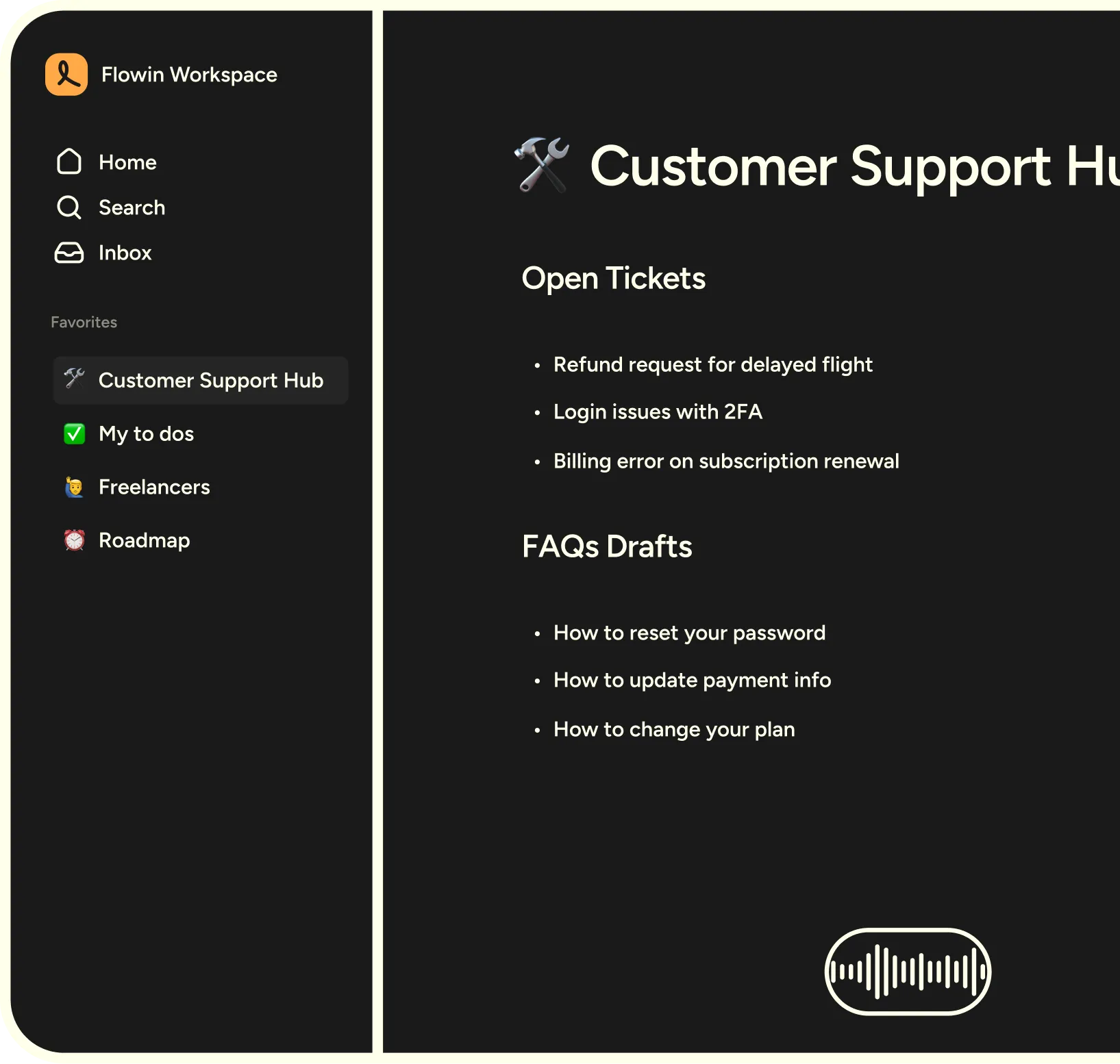 Grifter Flow customer success hub