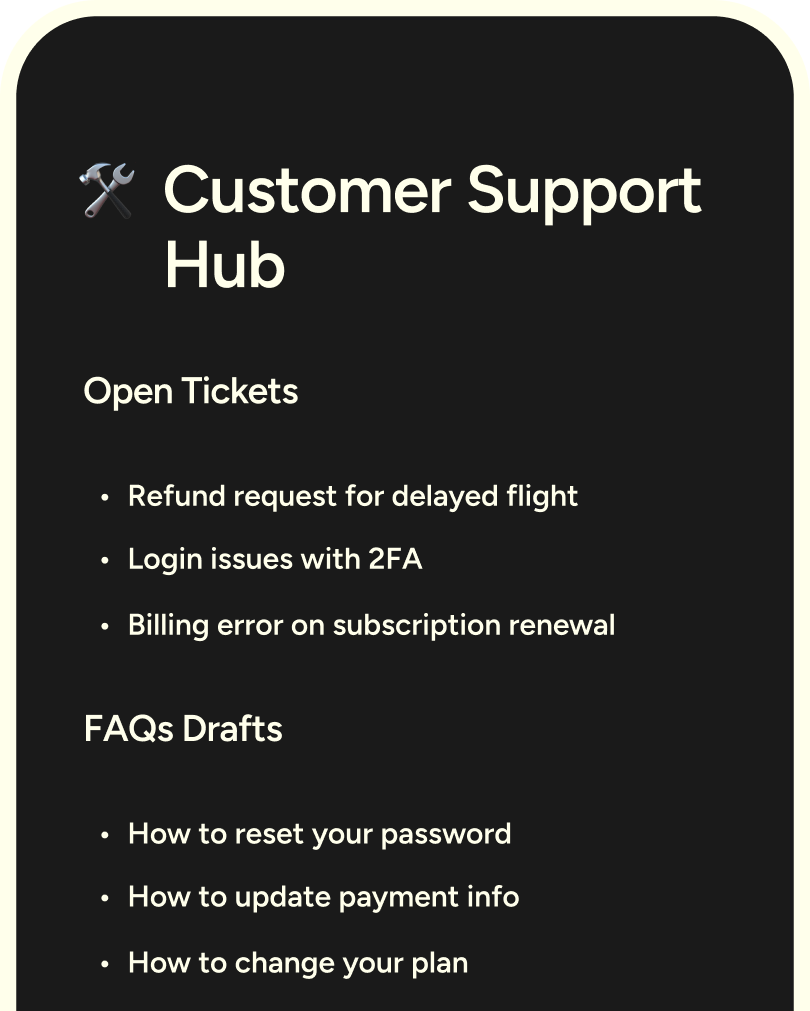 Grifter Flow for customer success on iOS