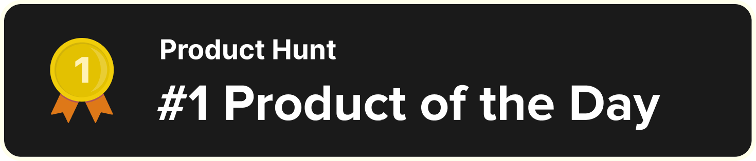 Product Hunt badge