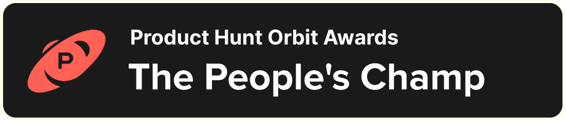 Product Hunt badge